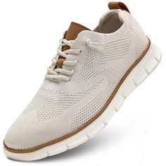 PRICES MAY VARY. Mens casual dress oxfords business Shoes with lace-up design and easy pull on and take off Mesh,breathable and lightweight knitted upper. Memory foam Cushioning insole.Comfortable and soft, the feeling of walking on the cloud and don't feel sore feet as you all day. All-Day Comfort:Padded soft collar and lining gives you a secure, ankle-conforming fit and prevent grinding feet. Suitable for all seasons.Casual and fashion,when you adapt to business party,Walking,Running,long time Men’s Dress Sneakers, Men’s Tennis Shoes, Mens Casual Shoes With Jeans, Dressy Casual Shoes, Mens Dress Sneakers, Men's Casual Dress, Mens Casual Dress Shoes, Business Party, Winter Capsule