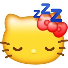 an image of a hello kitty sleeping