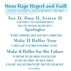 the poem mom rage regt and guilt, you did't want it to be