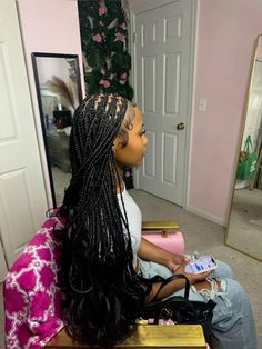 Baddie Braids, Short Box Braids Hairstyles, Pretty Braids, Braided Cornrow Hairstyles, Box Braids Hairstyles For Black Women, Cute Braided Hairstyles, Braids Hairstyles Pictures, Braided Hairstyles For Teens, Quick Braided Hairstyles