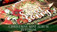 a christmas mini album is shown with the title