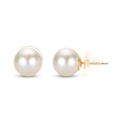 Imperial Pearls 14K 9mm-10mm Cultured Freshwater Pearl Stud Earrings Perfect finishing touches start with the always-appropriate glow of these pearl studs. Choose a favorite color or three, or four . . .  Design Information       Cultured freshwater pearl forms each stud earring Vintage Outfit Ideas, Outfit Tips, Golden Rules, Ivory Earrings, Vintage Outfit, Precious Jewels, Color Bands, Freshwater Cultured Pearls, Pearl Stud Earrings