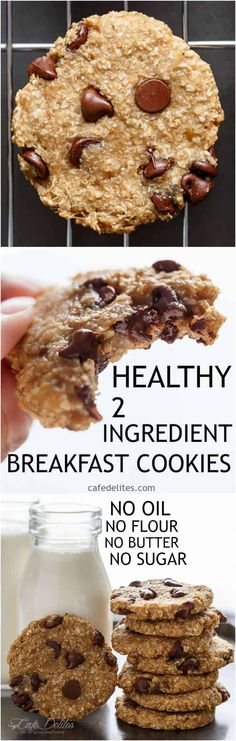 healthy ingredients for breakfast cookies and no butter, no sugar or no sugar on top