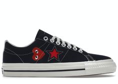 Converse Comme Des Garcons, Red Converse, Converse One Star, Comme Des Garcons Play, Hot Sneakers, Converse Sneakers, One Star, Jordan Retro, Adidas Yeezy