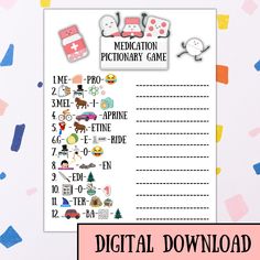 a printable medical game for kids