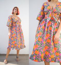 Get ready to deliver some serious vitamin C vibes with our orange garden print! Now available as a midi skirt or as the most magical, bold and colourful two-piece set for a head to toe tropical outfit that won't go unnoticed! (Top / Skirt sold separately) -Elastic waist -Midi length with detailed frilled edge -Bold & Vibrant Oranges print -Part of a co-ord two piece set // Matching top here: https://www.etsy.com/listing/711016750/orange-garden-print-oganic-cotton-wrap -Versatile and bold! We Oranges Print, Tropical Outfit, Orange Garden, Garden Print, Printed Midi Skirt, Mode Inspo, Organic Cotton Fabric, Scarf Hairstyles, Co Ord