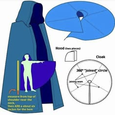 the instructions for how to make a hooded jacket with an attached hood and neckline