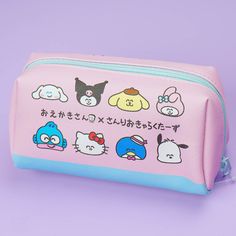 Store your pens and markers in this large-capacity pen case featuring a cute illustration of Sanrio Characters! This design comes from the collaboration of Sanrio and Oekaki-San Series. Made from synthetic leather Pink Pencil Case For Storage, Playful Rectangular Pencil Case For Daily Use, Multicolor Rectangular Case For Daily Use, Cute Rectangular Pencil Case For Storage, Playful Pencil Case With Pen Slots For Daily Use, Cute Stationery With Pen Slots For Daily Use, Cute Pink Rectangular Pencil Case, Cute Stationery With Rectangular Case And Pen Slots, Pink Kawaii Stationery