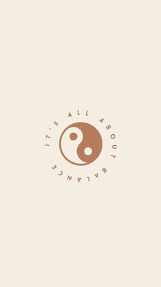 the yin symbol is shown in this minimalistic logo design for an organic food company