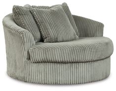 PRICES MAY VARY. 100% Polyester OVERSIZED CHAIR: This modern living room chair highlights your high-end approach to comfort and style. Its spacious seating and cord fabric set it apart from typical accent chairs COMFY SEATING: High-resiliency foam cushions with polyester upholstery. Comes with attached back and loose seat cushions. Designed with 360-degree swivel ON-TREND TEXTURE: Set a cozy chic mood with the statement-making cord upholstery. Its soft fabric is in a versatile neutral hue. Inclu Accent Ottoman, Contemporary Color Palette, Double Chaise Sectional, Oversized Chair, Living Room Chair, Swivel Accent Chair, Chair And A Half, Ornate Furniture, Ashley Furniture