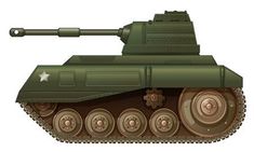 an army tank is shown on a white background