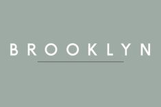 the brooklyn logo on a gray background