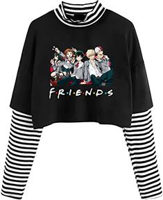 Striped Long Sleeve Tops, Street Dancing, Look Grunge, Long Sleeve Striped Top, Fashion Inspiration Design, Crop Top Shirts, Top T Shirt