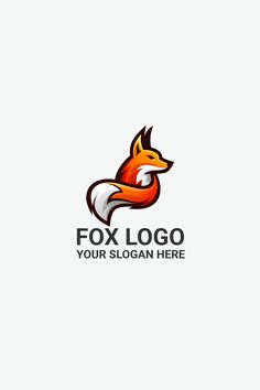 the fox logo is ready to be used for your company