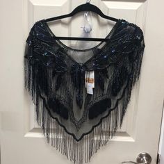 This Is An Amazing 1920s Style Beaded Shawl Beaded Shawl, 90s Prom, 1920s Style, 1920s Fashion, Shawl, Prom, Women Shopping, Black, Color