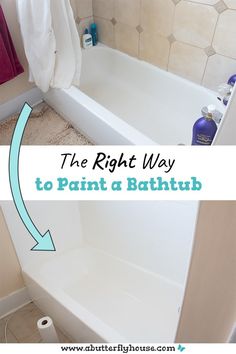 the right way to paint a bathtub