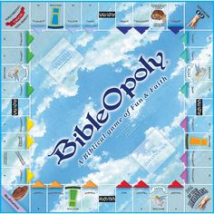 a board game with words and pictures on it