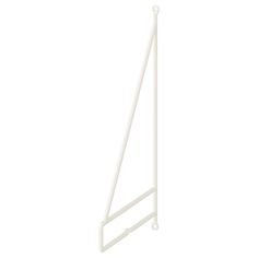 a white sailboat shaped object on a white background