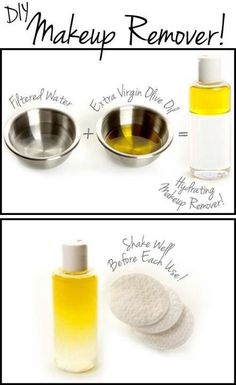 DIY Makeup Remover Pictures, Photos, and Images for Facebook, Tumblr, Pinterest, and Twitter Homemade Makeup Remover, Diy Makeup Remover, Coconut Oil Beauty, Homemade Makeup, Diy Coconut Oil, Seed Bead Tutorials, Homemade Beauty, Beauty Diy