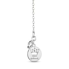 This lovely and sentimental necklace showcases an abstract design of a mother holding her child. Two bezel-set round diamonds shimmer on the pendant, and more dainty round diamonds add captivating sparkle to the outline of a heart, giving the necklace a total diamond weight of 1/6 carat. Crafted in sterling silver and 10K yellow gold, this necklace makes the perfect gift for a loving mother in your life. The pendant sways from an 18-inch cable chain that secures with a lobster clasp. © HMK. LIC. Sentimental Necklace, Loving Mother, Mother Baby, Necklace Clasps, Kay Jewelers, White Necklace, Mother And Baby, Diamond Stone, A Mother