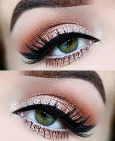 Trucco Smokey Eye, Peach Eye, Makeup Wallpaper, Pageant Makeup, Bronze Eye Makeup, Neutral Eye Makeup, Shimmer Eye Makeup, Red Eye Makeup