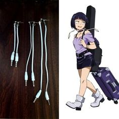 My Hero Academia Kyoka Jiro, Small Eyebrows, Heartbeat Monitor, Onyx Eyes, Lower Eyelashes, Kyoka Jiro, Earphone Jack, Anime Jewelry, Anime Cosplay Costumes