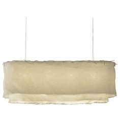 an empty rectangular piece of cloth hanging from two metal rods on a white background with clippings