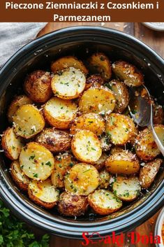 Pieczone Ziemniaczki z Czosnkiem i Parmezanem Cooks Air Fryer, Side Dishes, Potato, Favorite Recipes, Meat