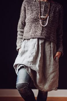 Casual Mori, Sew Liberated, Nordic Fashion, Look Grunge, Lagenlook Style, Mode Casual, Lovely Clothes, 가을 패션, Of The Earth