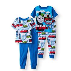 Thomas The Train 4 PC Short Sleeve Tight Fit Cotton Pajama Set  Boy Size 4T 100% Cotton Fits Snugly And Tightly Cotton Pajama Set, Thomas The Train, Cotton Pajama Sets, Cotton Pyjamas, The Train, Size 4t, Toddler Boys, Pajama Set, Christmas Sweaters