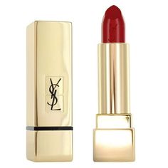 Rouge Pur Couture is a high-end lipstick line from Yves Saint Laurent Beauty that provides rich, luxurious color while also offering intense hydration and antioxidant care for the lips. The lipstick comes in a signature jewel-like packaging that is iconic of YSL, making it an instant classic. Boxed net weight 0.13 oz (3.8g) Color: Red. Satin Lipstick, Makeup Lipstick, Lip Makeup, Yves Saint Laurent, Beauty Makeup, Saint Laurent, Lips, Packaging, Satin