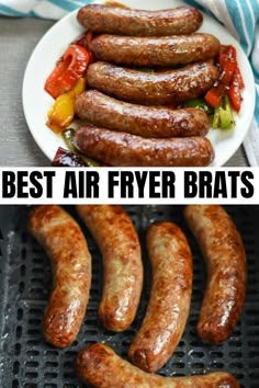 the best air fryer bratwursts recipe is easy to make and delicious