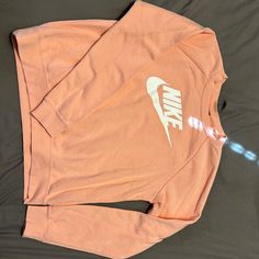 Nike Peach Sweater Size Medium Nwot Nike Sweater, Nike Hoodie, Sweater Sizes, Nike Women, Scoop Neck, Sweaters For Women, Nike, Orange, Yellow