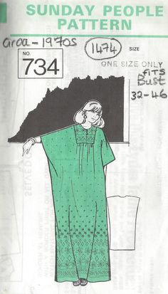 Simple Garments, Paper Carrier Bags, Kaftan Pattern, Leisure Dress, Vintage Vogue Sewing Patterns, Sew In Weave, Clothing Guide, Dress Kaftan, Kaftan Style