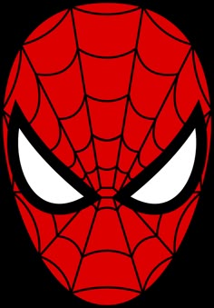 a spiderman face with eyes and headbands on it's sides,