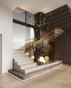 India House, Staircase Design Modern, Modern Living Room Interior, Stairs Design Modern, Conceptual Architecture, Modern Villa Design, Modern Stairs, Interior Stairs, Mansions Luxury