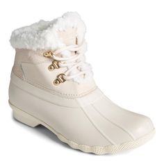 PRICES MAY VARY. Water-resistant leather upper D-ring lace-up front closure with inside zipper closure Round duck toe Micro-fleece lining Non-marking rubber outsole with Signature Sperry Molded Wave-Siping for enhanced traction Shopping List Clothes, Sperry Boots, Canvas Boat Shoes, Leather Snow Boots, All Weather Boots, Womens Boat Shoes, Sperry Women's, Weather Boots, Deck Shoes