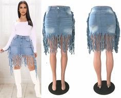 Naya Denim Mini Skirt FancySticated Spring Party Denim Skirt, Party Denim Bottoms With Fringe, Summer Party Denim Skirt, Summer Stretch Skirt With Frayed Hem, Stretch Summer Skirt With Frayed Hem, Stretch Skirt With Frayed Hem For Summer, Blue Denim Skirt For Spring Party, Stretch Denim Skirt With Frayed Hem For Spring, Summer Party Denim Mini Skirt