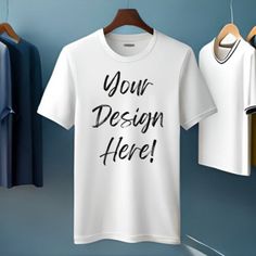 "Gildan 5000 White Tee Shirt Mockup, Tshirt Mock Up Set, T-shirt Mockups, White Shirt Mock Up, Blank Tee, Custom Shirts, Template For Canva  White Tee Shirt Mockup Image for your designs. Use these mock ups to showcase your designs, just add your image or text! These mockups are the perfect supplemental tool for your Printify/Print on Demand products. Easy to edit images in Canva or your preferred photo editing tool!  **DISCLAIMER** THIS IS NOT A PHYSICAL PRODUCT. THIS IS A DIGITAL PRODUCT ONLY. Cotton Sublimation Short Sleeve Design, White Short Sleeve Shirt With Custom Print, White Cotton T-shirt With Printing, Graphic Tee With Branding, Graphic Tee T-shirt With Branding, Custom Print White Crew Neck Shirt, White Crew Neck T-shirt For Customization, Casual Short Sleeve Printed T-shirt, White Cotton Shirt With Printing