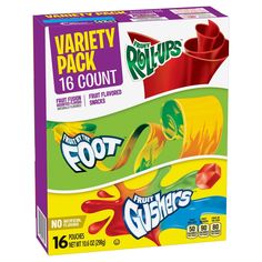 two boxes of fruit gummies variety pack