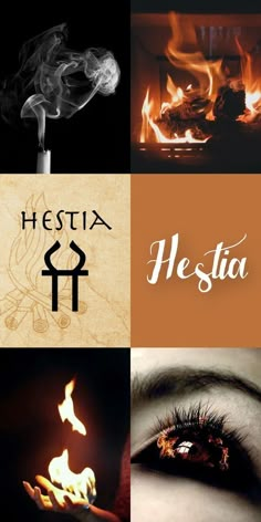 the words hestia are written in different languages