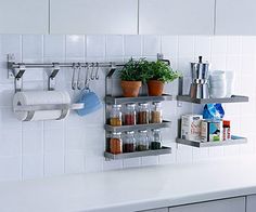 the kitchen is clean and ready to be used for cooking or cleaning up some things