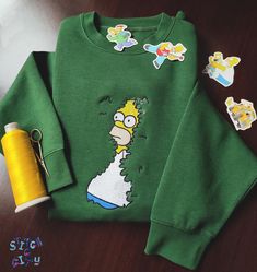 Embroidered Backs Into the Bushes an Introvert Meme Inspired, Embroidered Meme Sweatshirt, Embroidered Crewneck Meme - Etsy UK Introvert Meme, Halloween Hoodie, Homer Simpson, Embroidery Sweatshirt, Embroidered Crewneck, Embroidered Sweatshirt, Embroidered Sweatshirts, The Simpsons, Look Cool