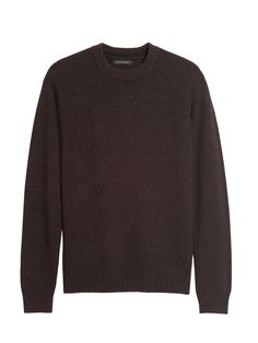 Italian Merino Crew-Neck Sweater | Banana Republic Brown Crew Neck Sweatshirt For Layering, Wool Crew Neck Sweatshirt With Ribbed Cuffs, Wool Sweatshirt With Ribbed Cuffs And Crew Neck, Wool Crew Sweater With Ribbed Cuffs, Fall Crew Neck Sweater, Classic Wool Crew Neck Sweatshirt, Brown Wool Sweater With Ribbed Cuffs, Fall Lambswool Sweater For Layering, Wool Crew Neck Sweater For Fall