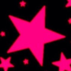 pink and black stars on a black background