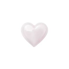 a white heart shaped object on a white background