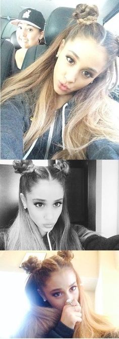 Ariana Grande braided bun hairstyles Adriana Grande, Ariana Grande Hair, Smol Bean, Ariana Grande Fans, Braided Bun Hairstyles, Pop Queen, Ariana Grande Pictures, Jesy Nelson, Ariana G