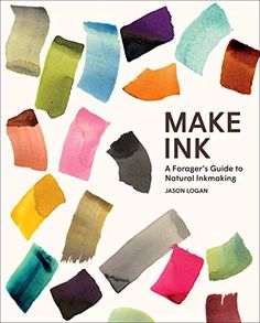 the cover of make ink, featuring different colors and sizes of fabric on white paper