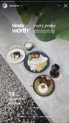 a magazine cover with food on the table