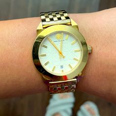 Gold Toned Watch Tory Burch Watch, Accessories Watches, Tory Burch, Gold Tones, Fast Delivery, Women Accessories, Gold, Women Shopping, Color